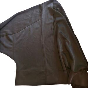 Ododos Open Front Cardigan – Dark Grey, Soft Modal Blend, Size L